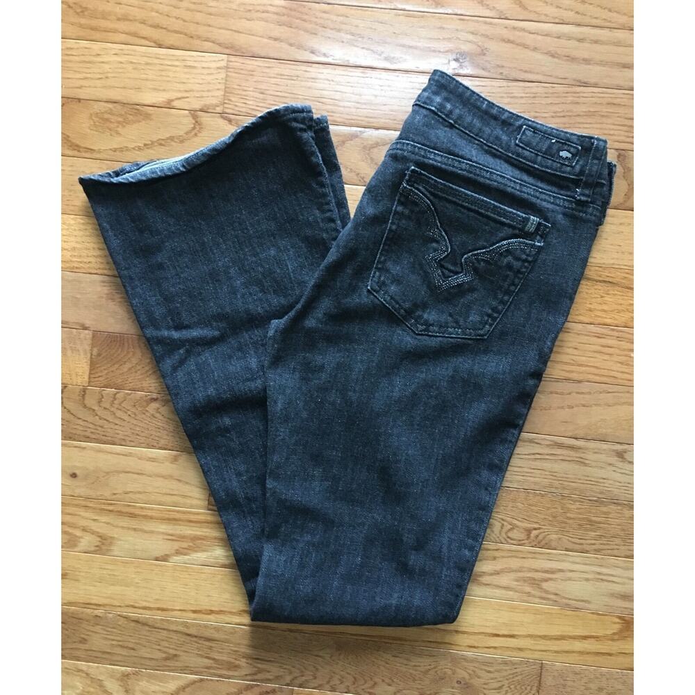 Buffalo by David Bitton Women's Size 30 Black Jeans Felow Mid‎ Rise Boot